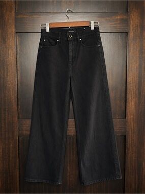Ann Taylor Black Wide Leg Jeans